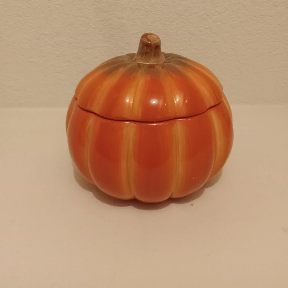 Ceramic Pumpkin jar for all seasons - Picture 8 of 12